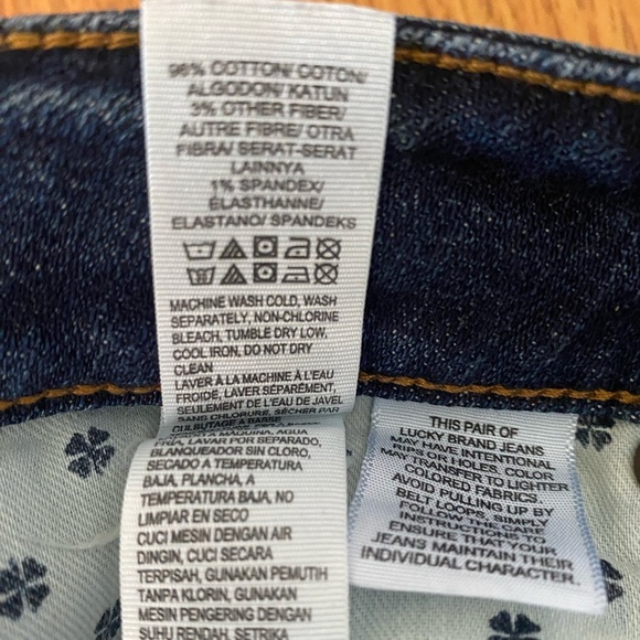 Lucky Brand Dark Blue Lolita Skinny Cotton Jeans - Picture 4 of 6